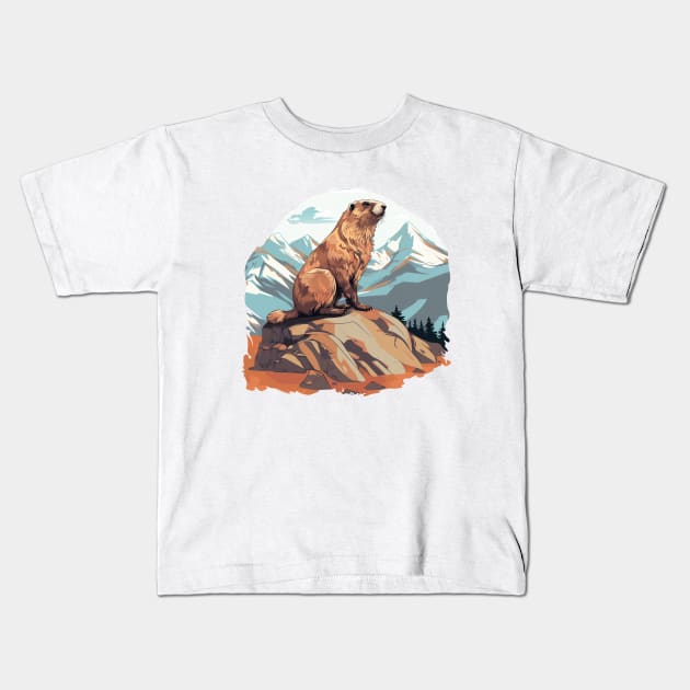 Marmot Kids T-Shirt by zooleisurelife